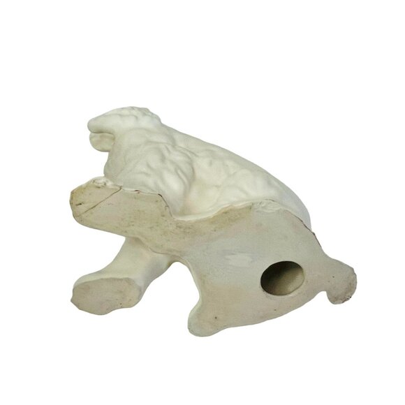Vintage Dog Figurine White Ceramic Cocker Spaniel - Picture 4 of 7